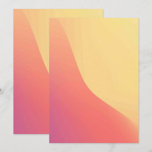 Solid Colour Flat Invitations Announcements Card