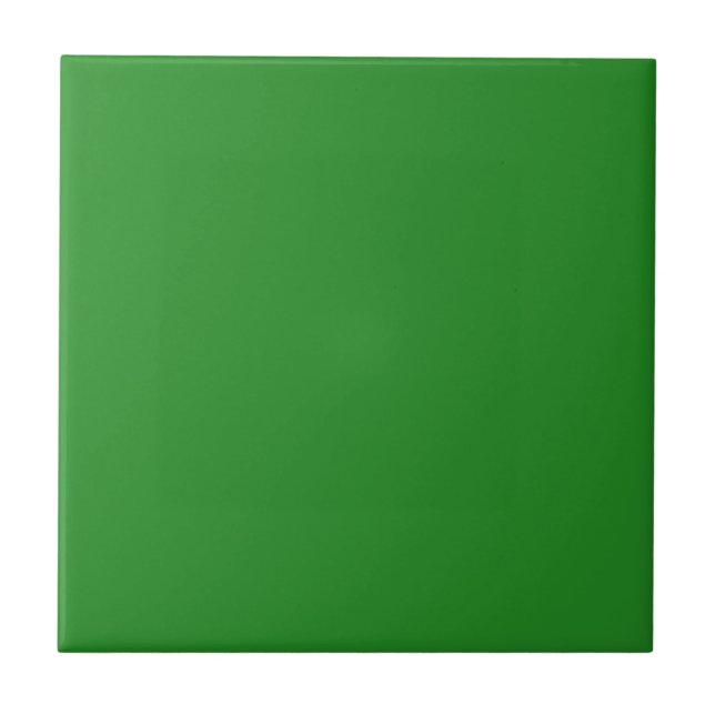 Solid Colour Forest Green Tile (Front)