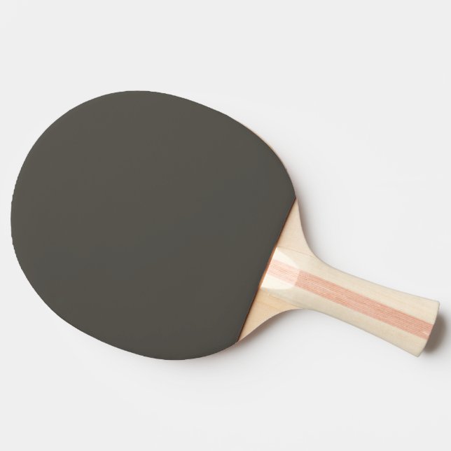 Solid colour Forest Shadow green grey Ping Pong Paddle (Side)