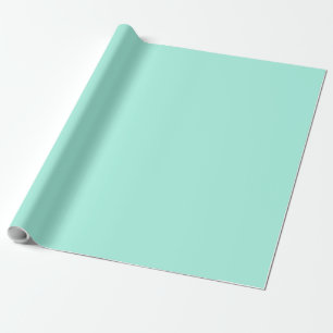 Solid colour fresh mint wrapping paper