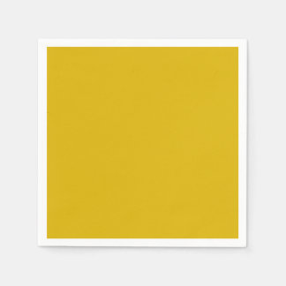Solid colour goldenrod plain mustard yellow napkin
