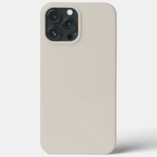 Solid colour greige beige iPhone 13 pro max case