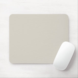 Solid colour greige beige mouse pad