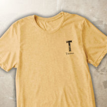 Solid colour grey initials and name