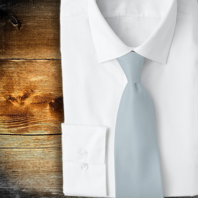Solid Colour Grooms Blue-grey Tie (Creator Uploaded)