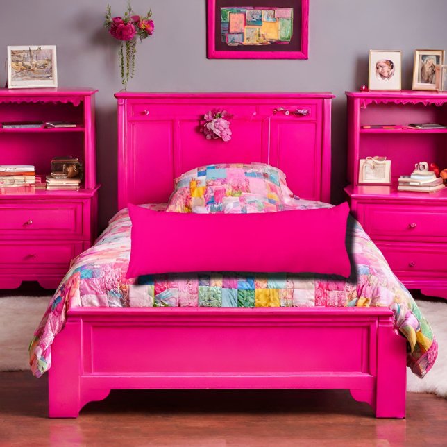 solid colour hot pink body cushion (Creator Uploaded)