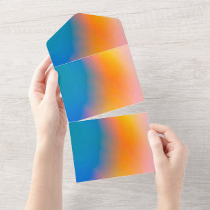 Solid Colour Invitations Announcements Card