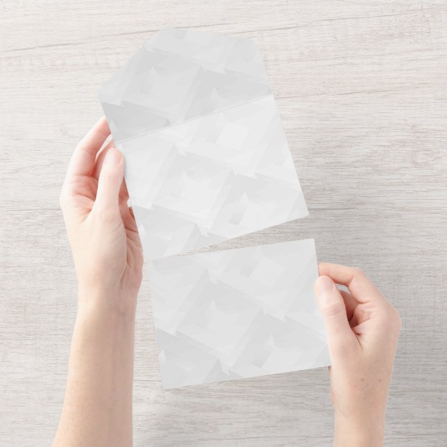 Solid Colour Invitations Announcements Card (Tearaway)