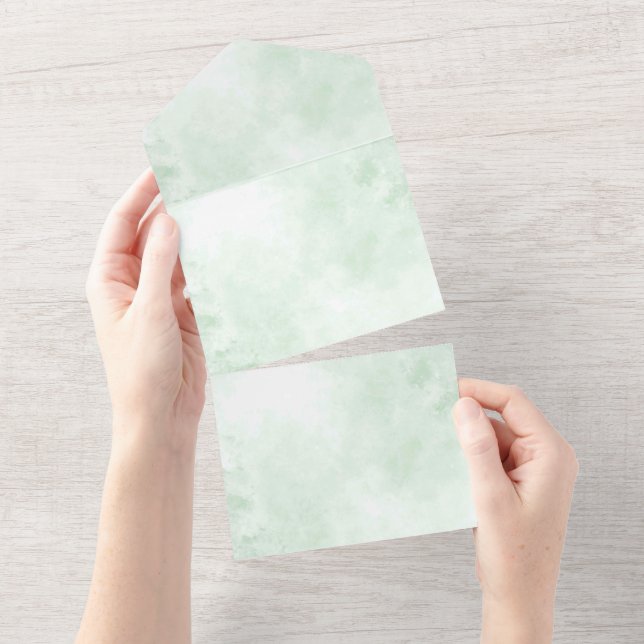 Solid Colour Invitations Announcements Card (Tearaway)