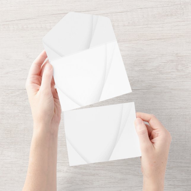 Solid Colour Invitations Announcements Card (Tearaway)