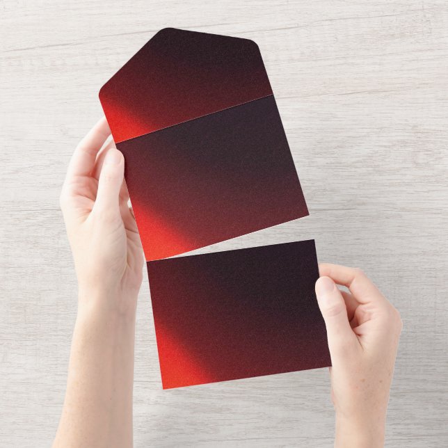 Solid Colour Invitations Announcements Card (Tearaway)