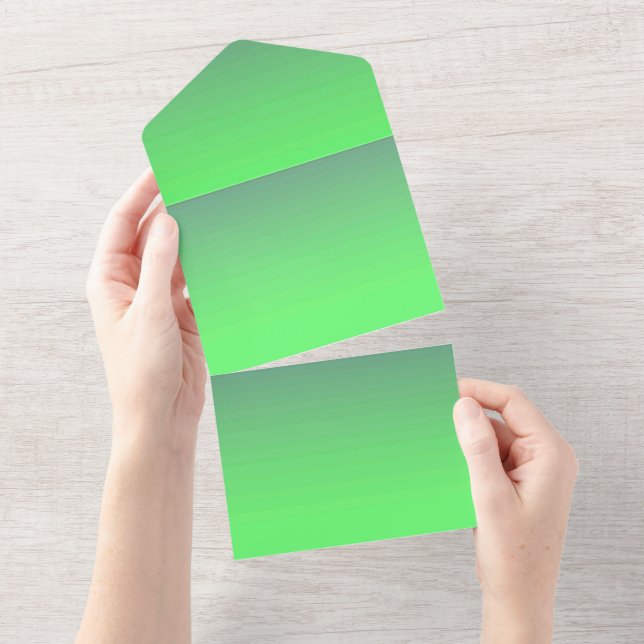 Solid Colour Invitations Announcements Card (Tearaway)