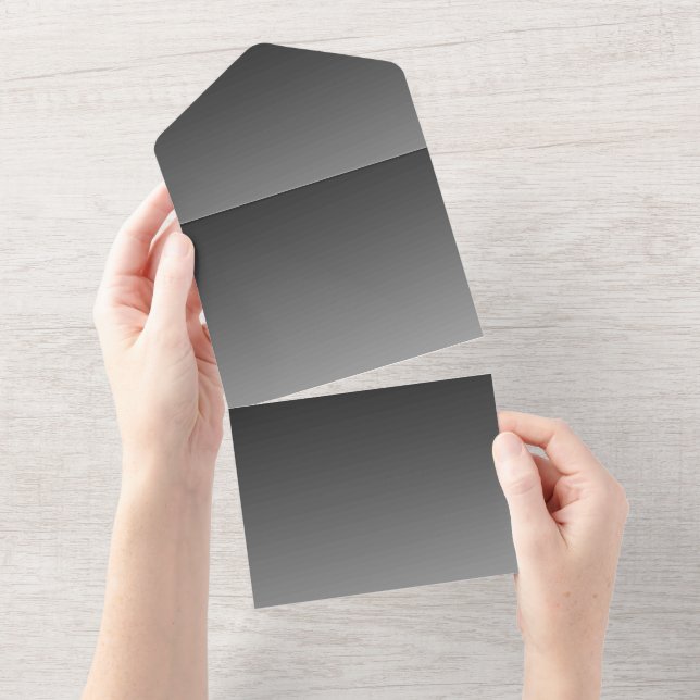Solid Colour Invitations Announcements Card (Tearaway)