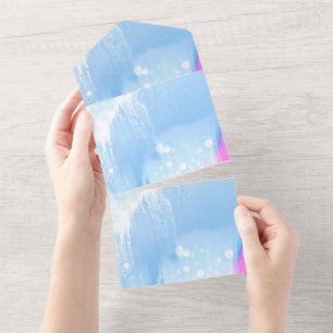 Solid Colour Invitations Announcements Card