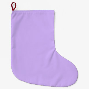 Solid colour lavender purple large christmas stocking
