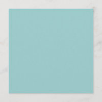 Solid Colour Light Blue 99CCCC Background Invite.