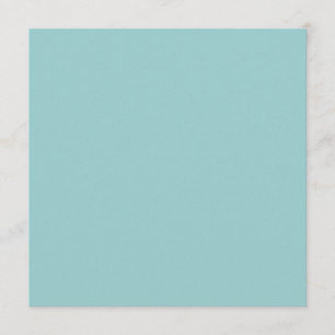Solid Colour Light Blue 99CCCC Background Invite. Invitation