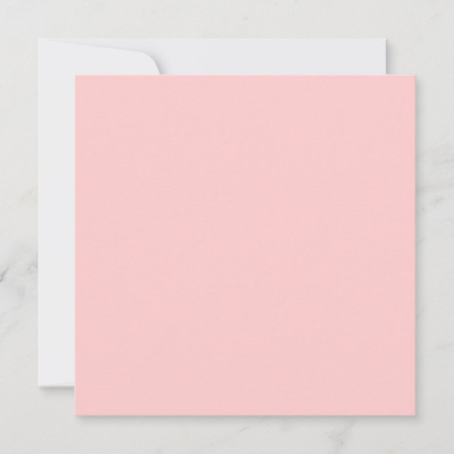 Solid Colour Light Pink Background Invite. Invitation (Front)