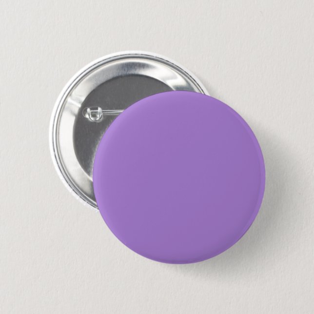 Solid colour lilac bush 6 cm round badge (Front & Back)