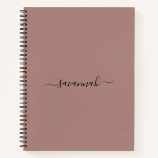 Solid Colour  Monogram Sketchbook  Notebook