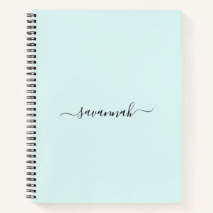 Solid Colour Monogram Sketchbook Notebook