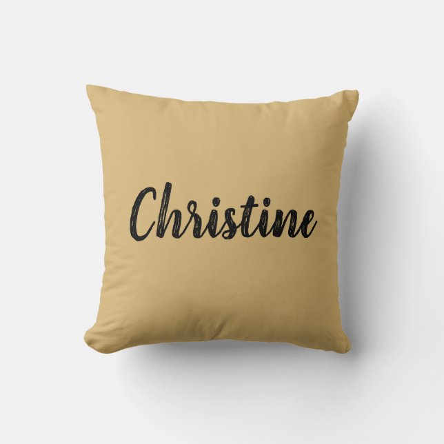 Solid Colour Name Template Cushion (Front)
