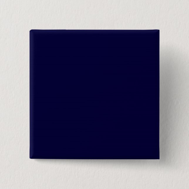 Solid Colour: Navy Blue 15 Cm Square Badge (Front)