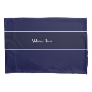 Solid colour Navy Blue Cell Phone Pillowcase
