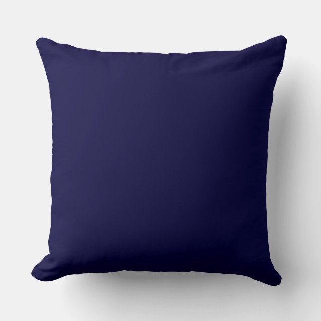 Solid Colour: Navy Blue Cushion (Front)