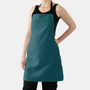Solid colour Oceanic Teal Apron