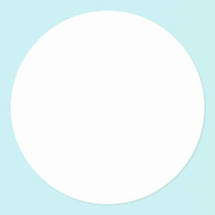 Solid Colour of Pure White Template Classic Round Sticker