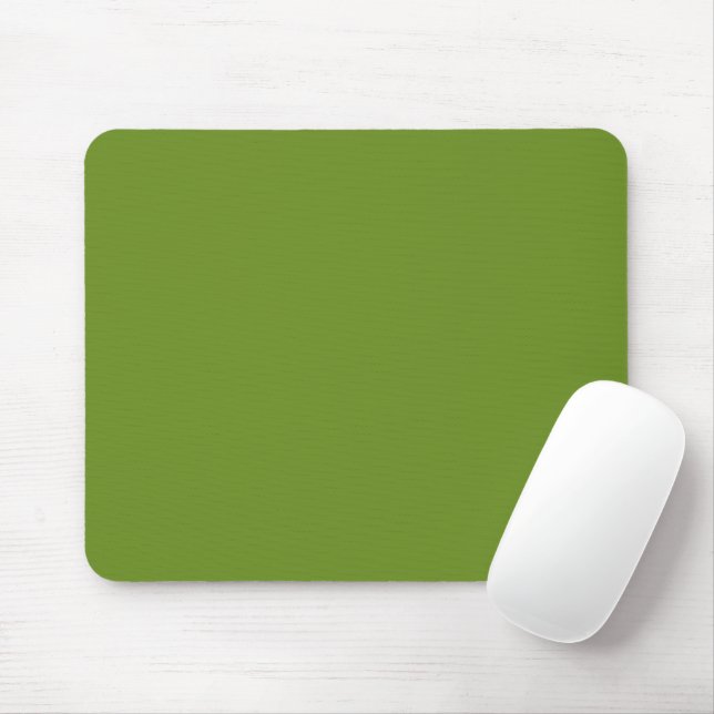 Solid Colour Olive Drab Classic Mouse Pad (With Mouse)