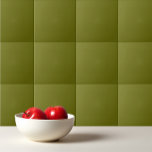Solid colour olive green tile<br><div class="desc">Solid colour olive green design.</div>