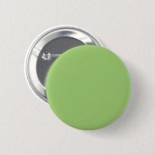 Solid colour olivine green 6 cm round badge