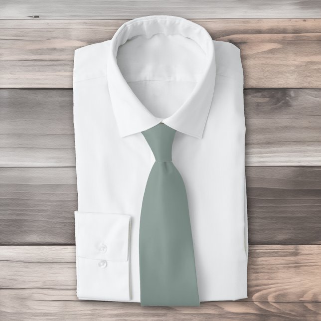 Solid colour plain agave green blue tie (Creator Uploaded)