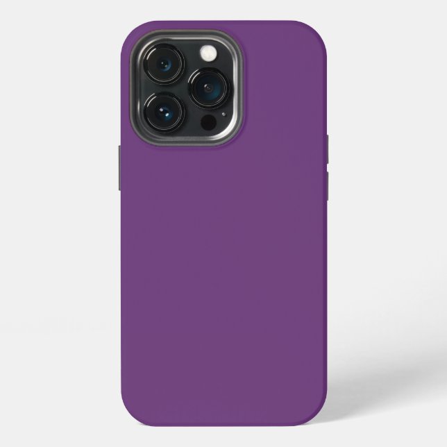 Solid colour plain amaranth dark purple iPhone case (Back)