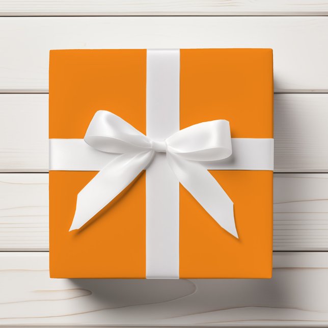 Solid colour plain Amber Yellow Wrapping Paper (Creator Uploaded)