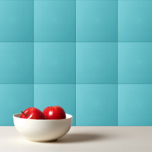Solid colour plain Blue Radiance Tile