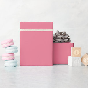 Solid colour plain Bubblegum pink Wrapping Paper
