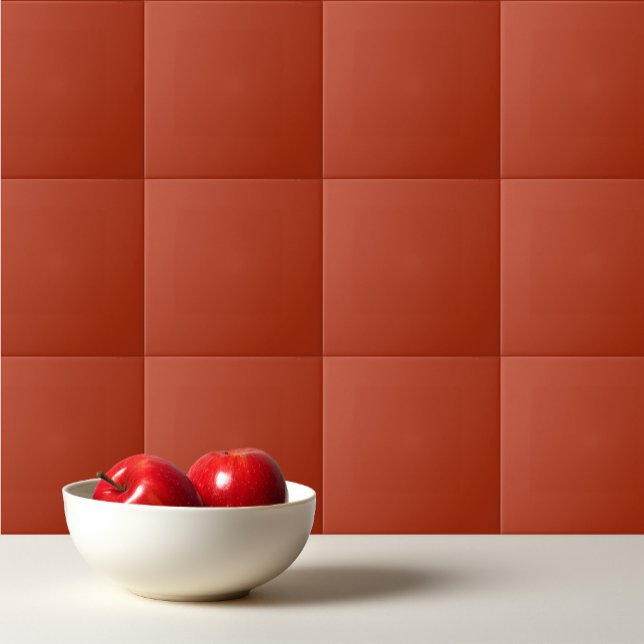 Solid colour plain burnt orange red tile (Creator Uploaded)