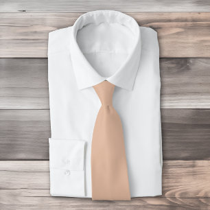 Solid colour plain Cashmere beige Tie
