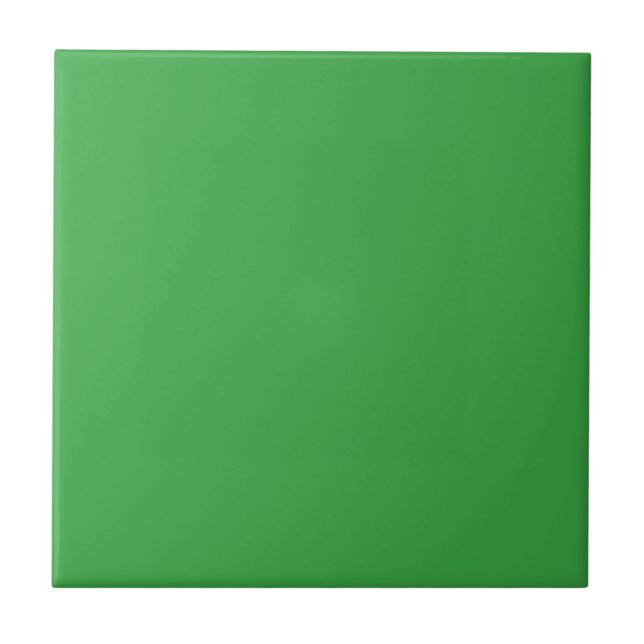 Solid colour plain Classic Green Tile (Front)