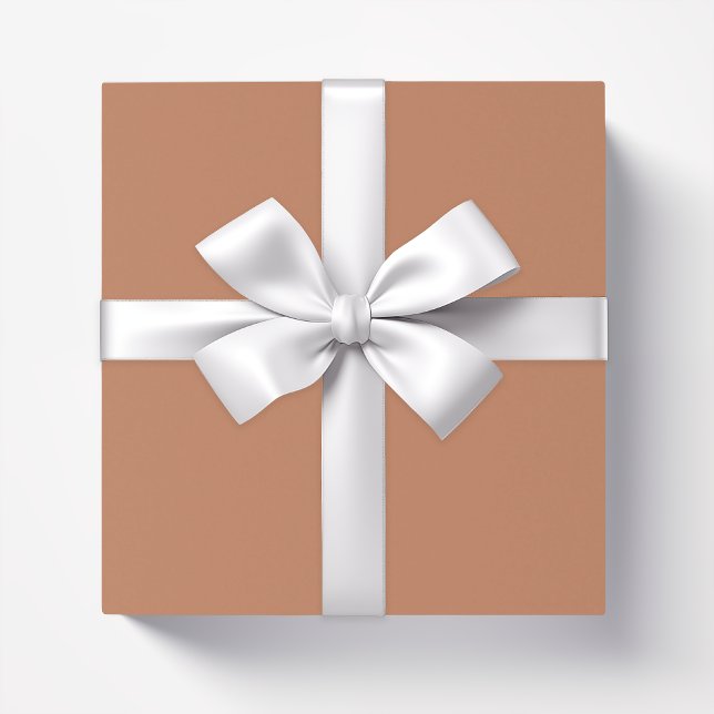 Solid colour plain Copper brown Wrapping Paper (Creator Uploaded)