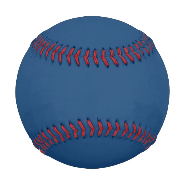 Solid colour plain dark blue Winter night Skies Baseball (Front)