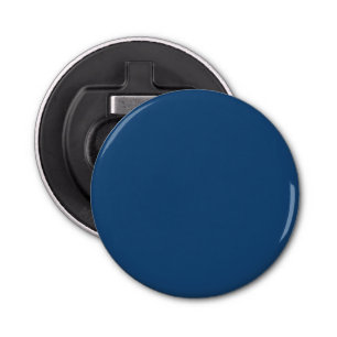 Solid colour plain dark blue Winter night Skies Bottle Opener