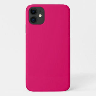 Solid colour plain dark bright pink Case-Mate iPhone case
