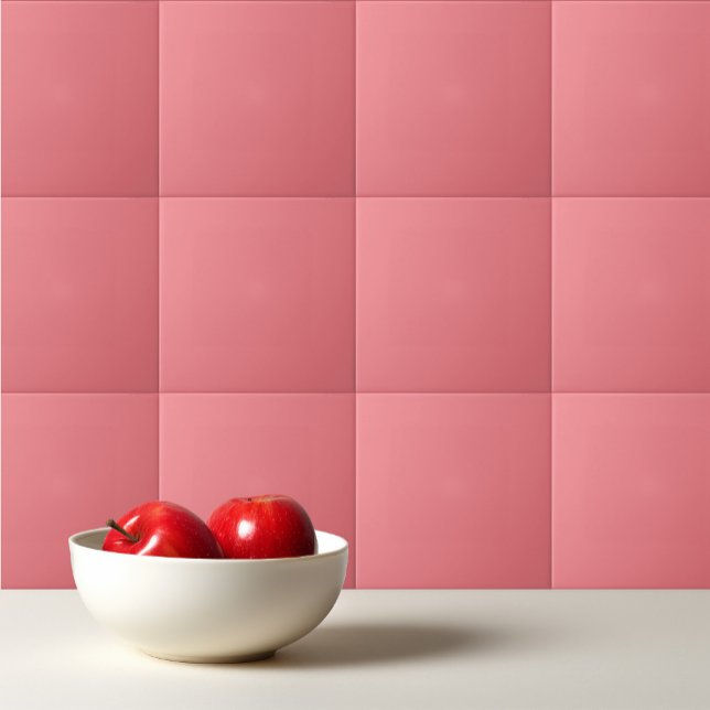  Solid colour plain Dark Coral pink Tile (Creator Uploaded)