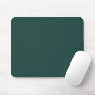 Solid colour plain dark emerald green mouse pad