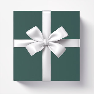 Solid colour plain dark emerald green wrapping paper
