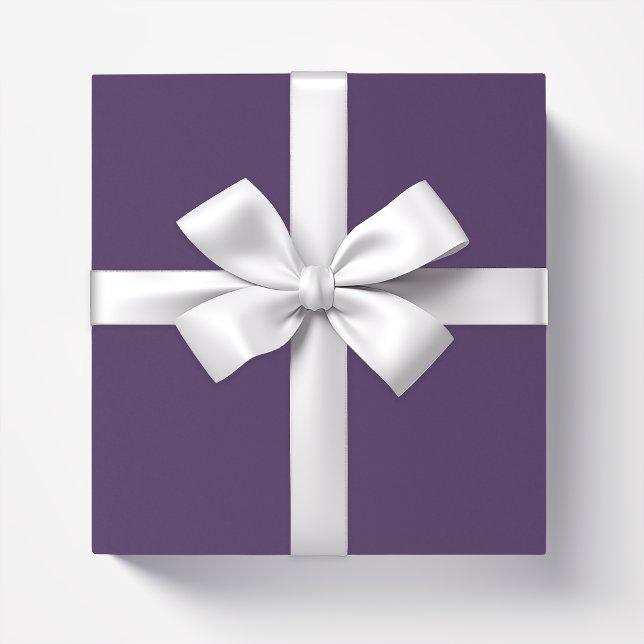Solid colour plain dark purple acai berry wrapping paper (Creator Uploaded)